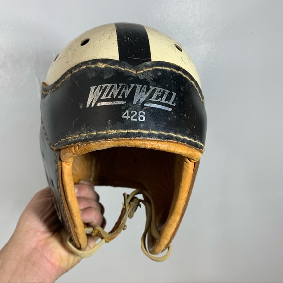 Other - Vintage 1930s hand made all leather football helmet